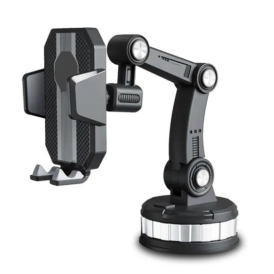 Magnetische telefoonhouder met sensorgrip. Veilig, stevig en luxe – werkt met één handbeweging.